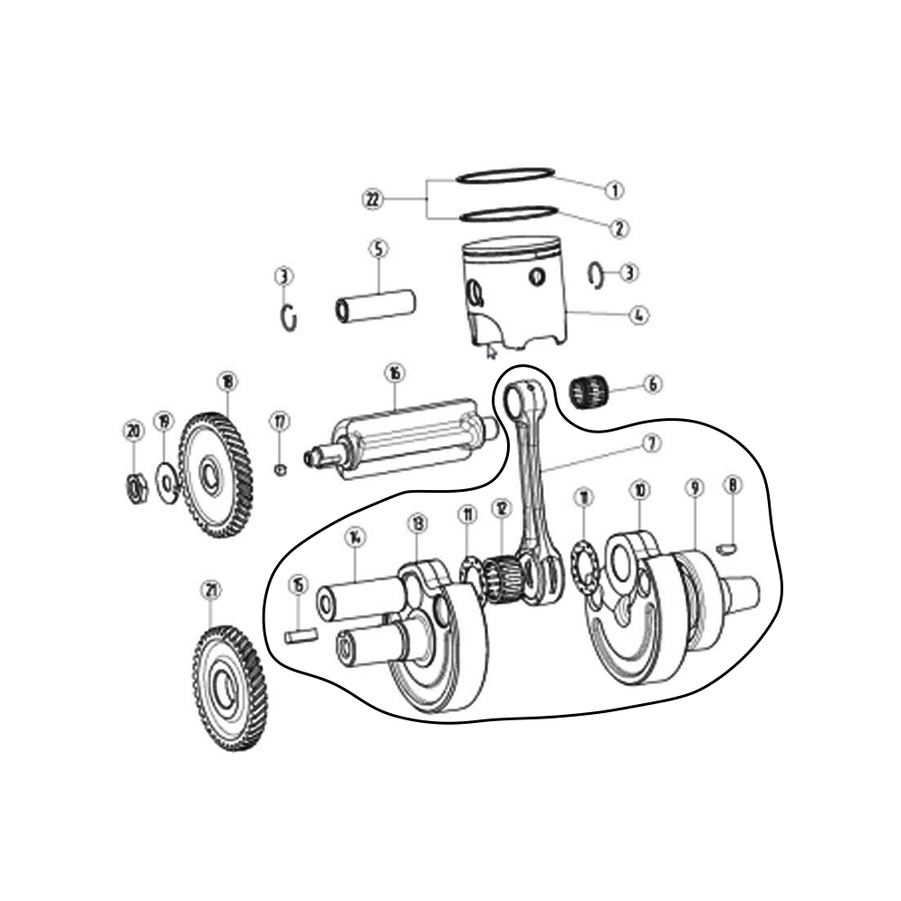야마하 DT230 론신 MT250 KEWS GPX TS - Motorcycle Crankshaft 리뷰 및 가격