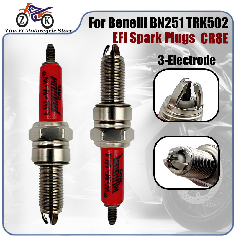 1PCS CR8E 3 전극 EFI 오토바이 Lridiu - Motorcycle Spark Plug 리뷰 및 가격