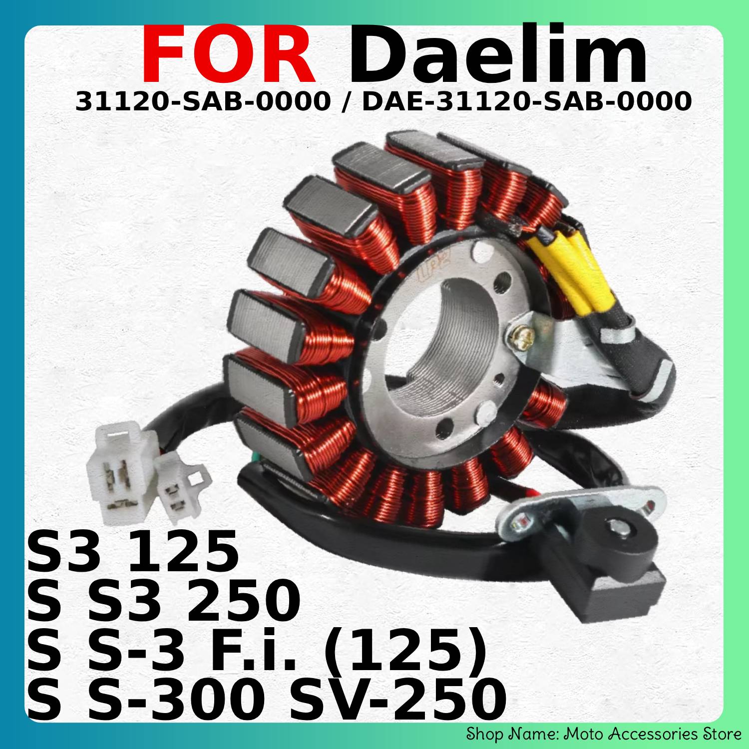 대림 S3 125, S3 250, S-3 F.i. 모델 - Motorcycle Stator 리뷰 및 가격